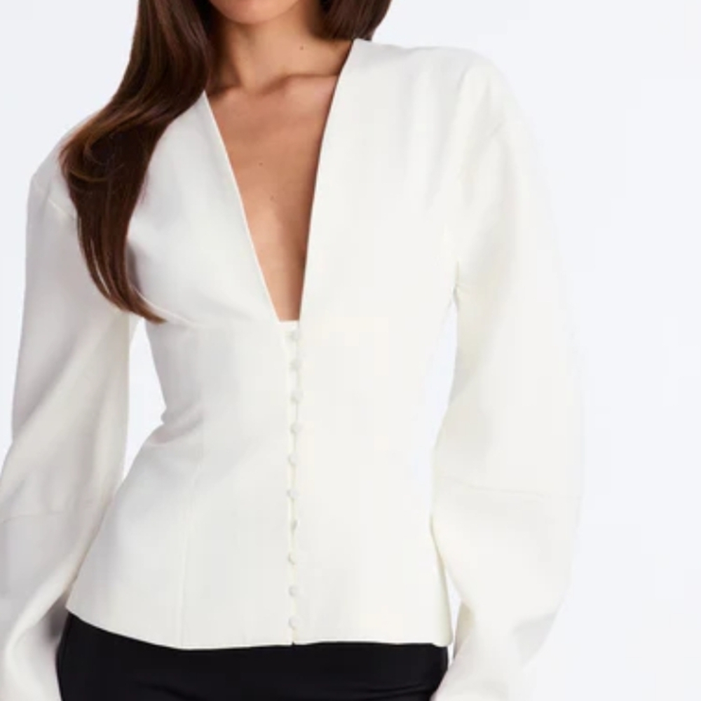 Fashion Nova Cream Blouse